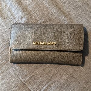Michael Kors Brown Wallet Clutch